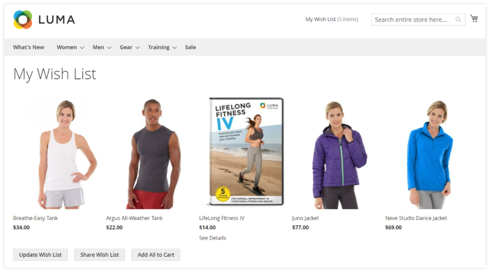 Magento add all wishlist to cart