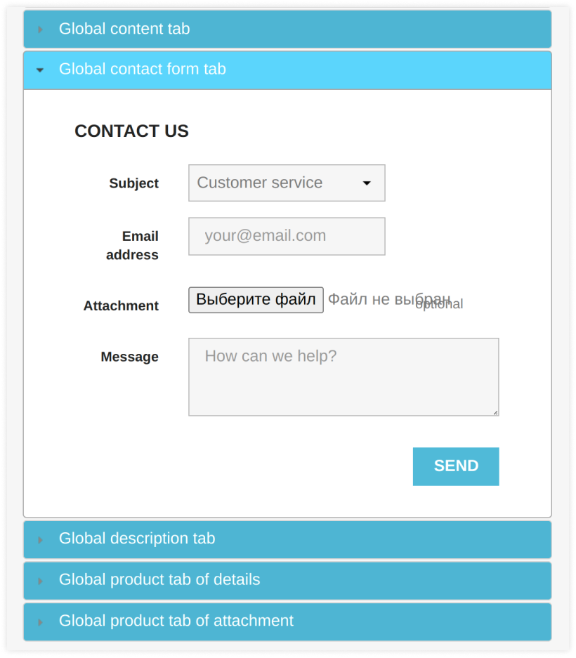 prestashop product extra tabs