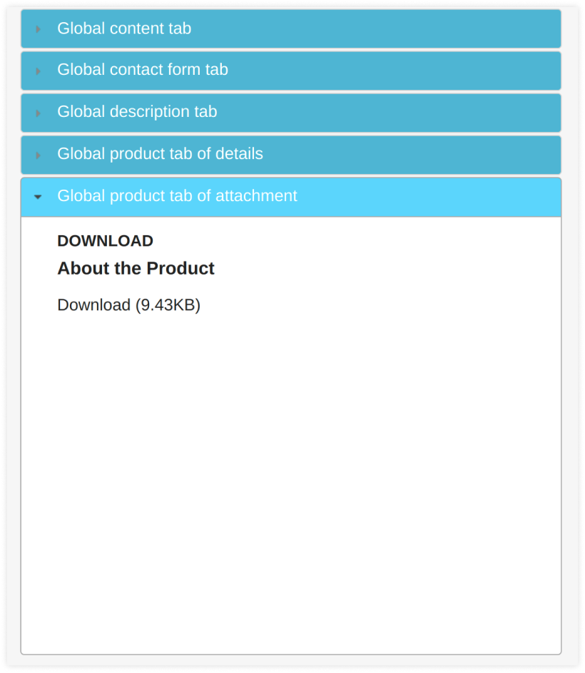 prestashop product attachment tab